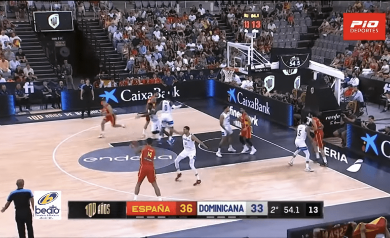 República Dominicana pierde ante España en preparación para el Mundial de Baloncesto FIBA