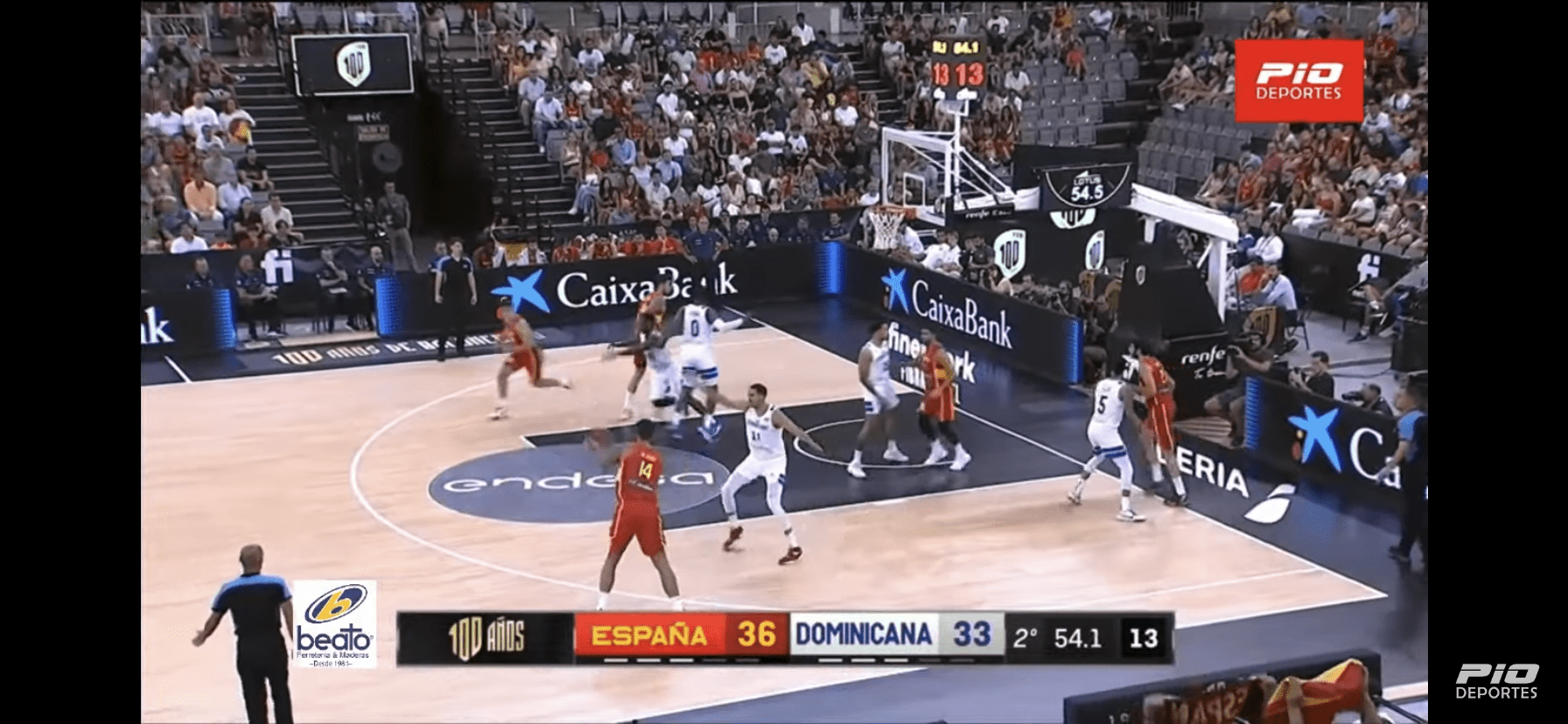 República Dominicana pierde ante España en preparación para el Mundial de Baloncesto FIBA