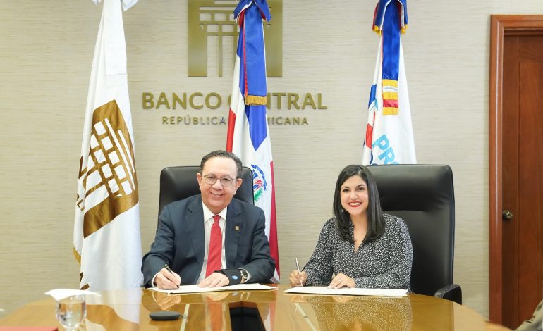 BCRD firma convenio con ProDominicana sobre inversión extranjera