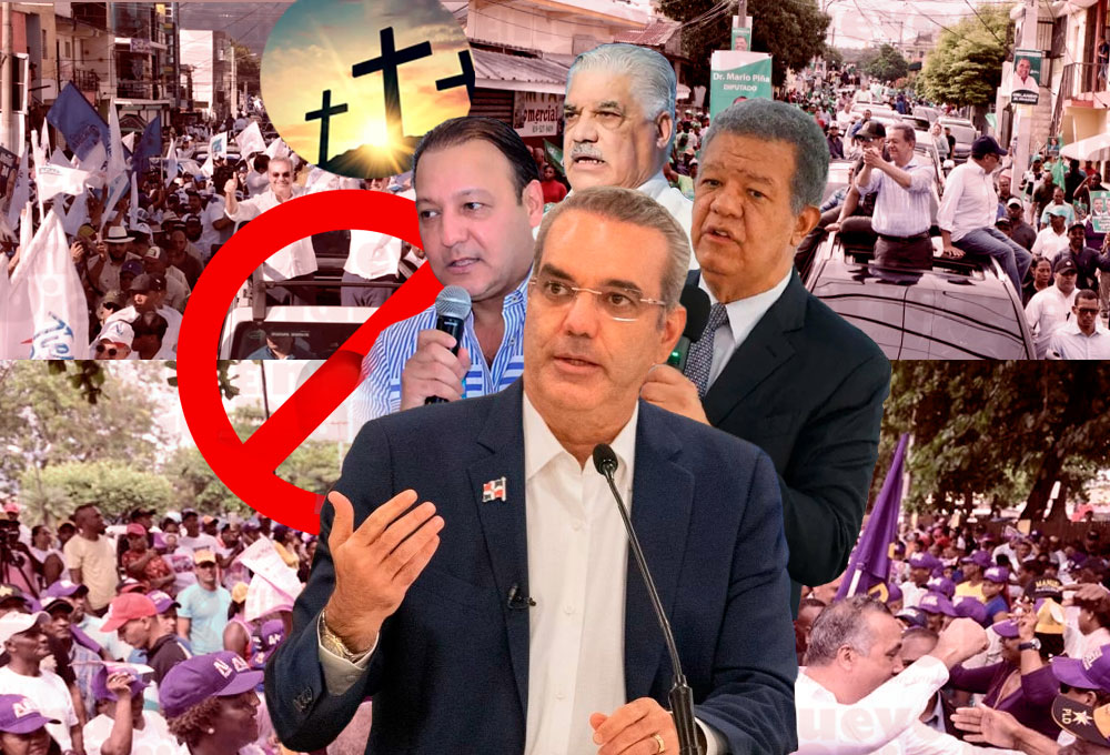 Proselitismo político pausa por Semana Santa en preludio recta final comicios de mayo  –  (República Dominicana)