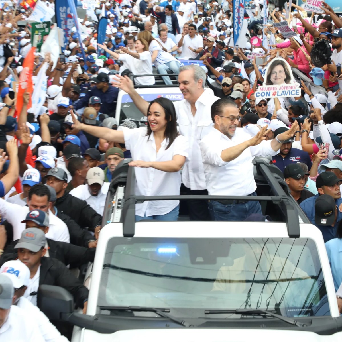 Abinader encabeza caravana en el DN en respaldo a Guillermo Moreno –  (República Dominicana)