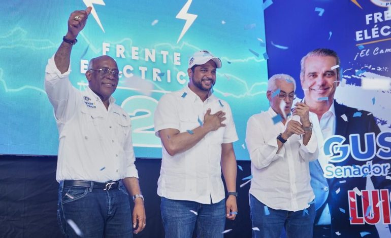 Frente Eléctrico PRM realiza concentración de apoyo a Abinader y candidatos de SC –  (República Dominicana)