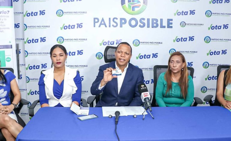 País Posible presenta programa “Yo voto y defiendo mi voto” –  (República Dominicana)